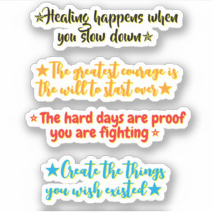 4 Recovery Quotes Motivational & Inspirational Sticker