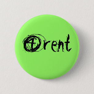 4 rent pinback button