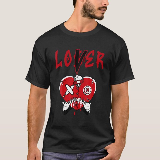 4 Retro Red Thunder Tee To Match Loser Lover Red T (Front)