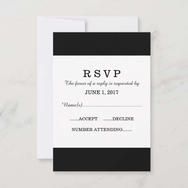 4 RSVP Card Template (Front)