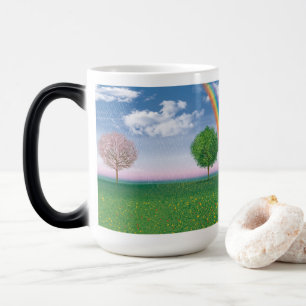 4 seasons artwork MORPHING coffee mug