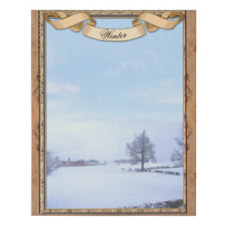 4 Seasons: Winter Faux Canvas Print