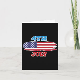 4 Shirt Fourth Of July American Flag For Men Women Card