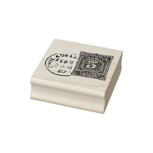 4 sizes rubber stamp Postage stamp and postmark
