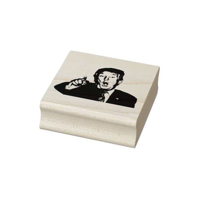 4 sizes rubber stamp with image Donald Trump (Stamp)