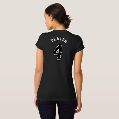 4 Sports Jersey Number T_Shirt