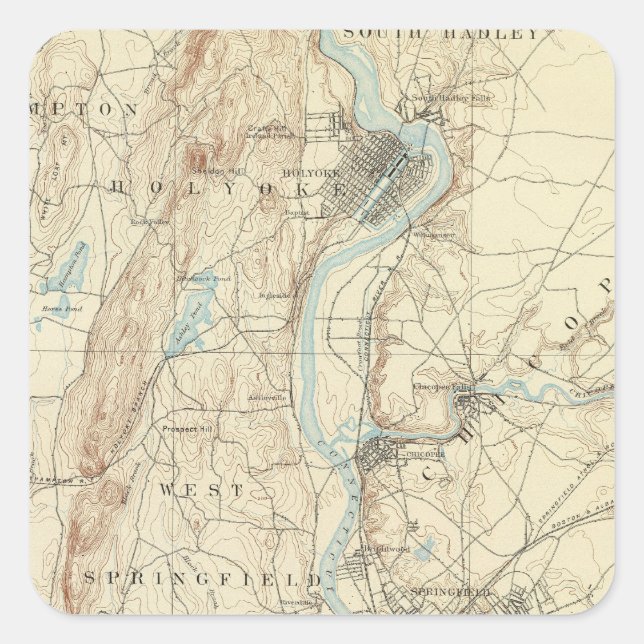 4 Springfield sheet Square Sticker (Front)