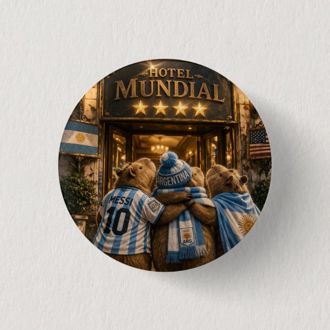 4-star Capibarras Hotel Button (Front)