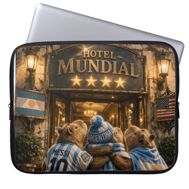 4-star Capibarras Hotel Laptop Sleeve (Front)
