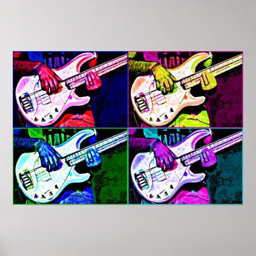 4 String Bass Poster