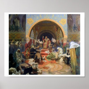#4 The Bulgarian Tsar Simeon, Mucha Poster