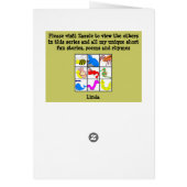 4 The caterpillar to butterfly Cards (Back)