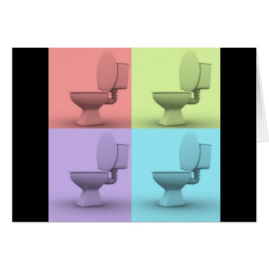 4 Toilets Cards (Front Horizontal)