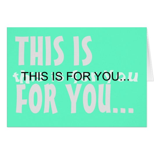 4 U CARDS (Front Horizontal)