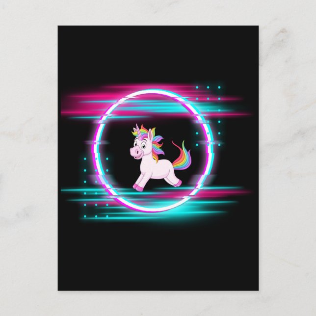 4.Unicorn love  Postcard (Front)