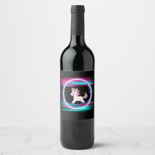 4Unicorn love   Wine Label