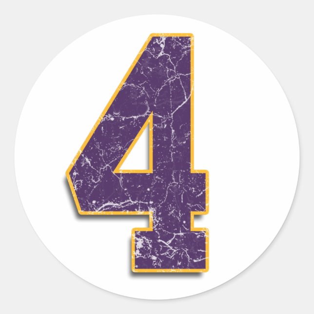 #4 Vikings Brett Favre sticker (Front)