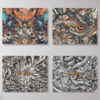 4 wall art minimalist exclusive luxurious acrylic photo tile