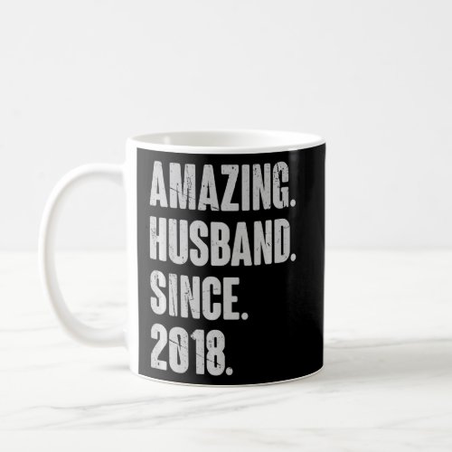 4 Wedding Anniversary For Him  Amazing Husband Sin Coffee Mug