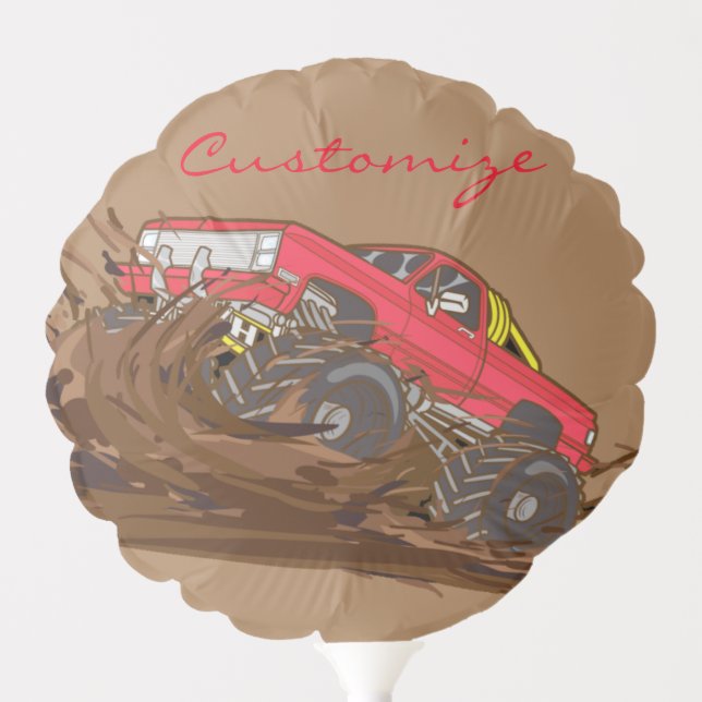 4-wheeler mud truck Thunder_Cove Balloon (Front)