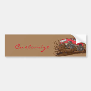 4-wheeler mud truck Thunder_Cove Bumper Sticker