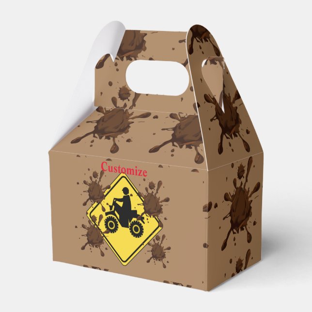 4-wheeler mud truck Thunder_Cove Favor Boxes (Front Side)