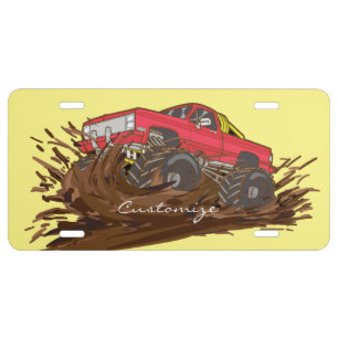 4-wheeler mud truck Thunder_Cove License Plate