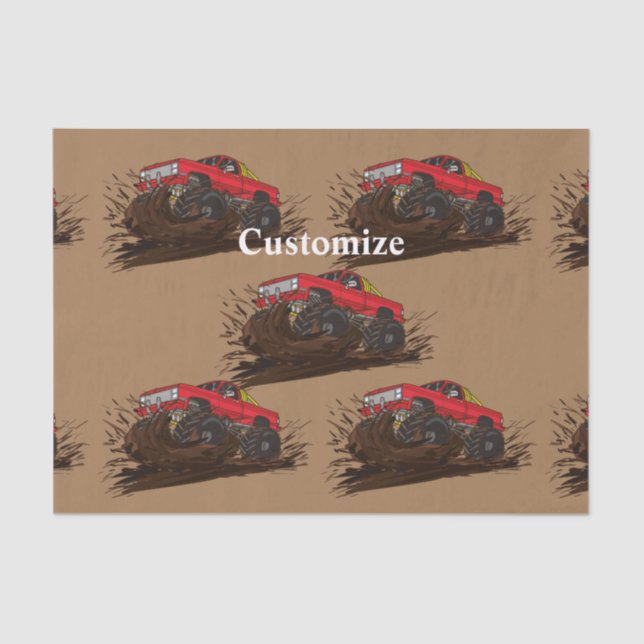 4-wheeler mud truck Thunder_Cove Tissue Paper (Front)