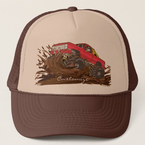 4_wheeler mud truck Thunder_Cove Trucker Hat