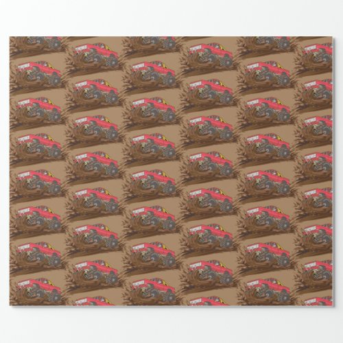 4_wheeler mud truck Thunder_Cove Wrapping Paper