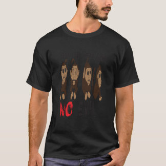 4 Wise Monkeys Fitted Scoop T-Shirt