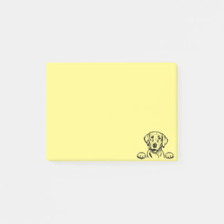 4”x3” Yellow Post-Its featuring Black Lab Post-it Notes