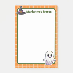 4"x6" Orange Spooky Cute Post-it Notes