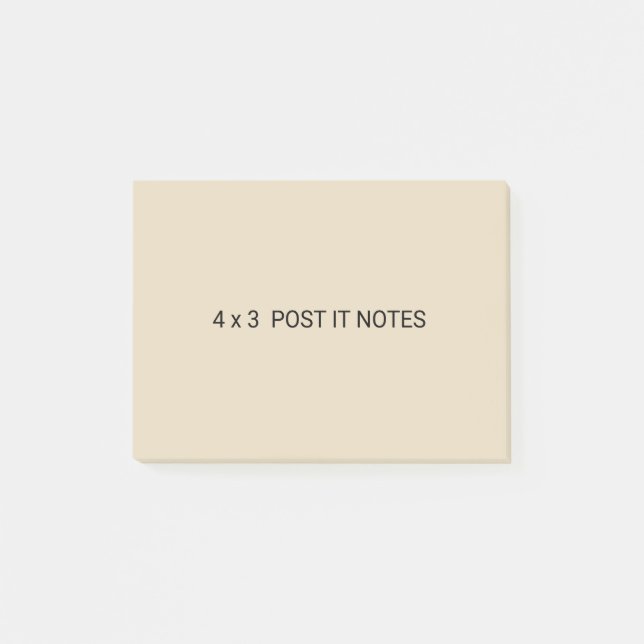 4 x 3 custom post it notes (Front)