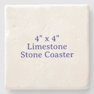 4" x 4" Limestone Tone Coaster