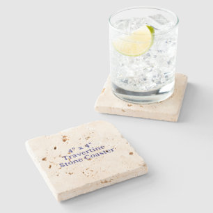 4" x 4" Travertine Tone Coaster