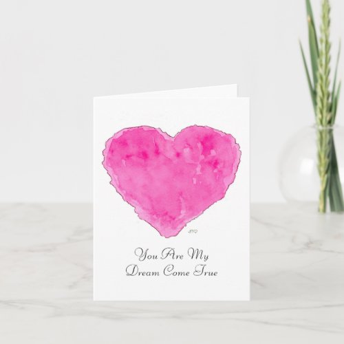4 x 56 Folded Note Card for Valentines Day