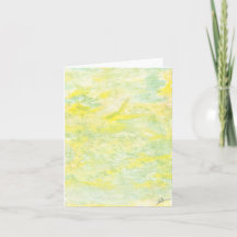 4" x 5.6" folded note card - "Paraíso"