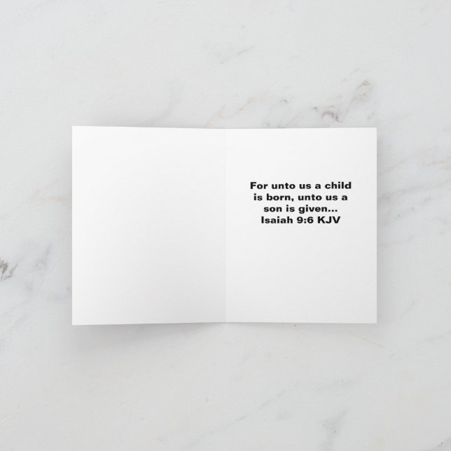  4" x 5.6" Folded Season Greetings Card (Inside)