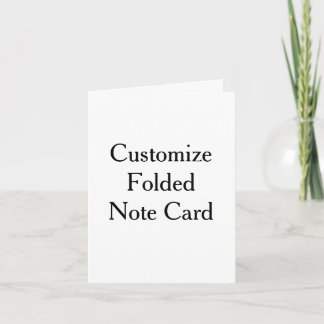4" x 5.6" Vertical Folded Note Card