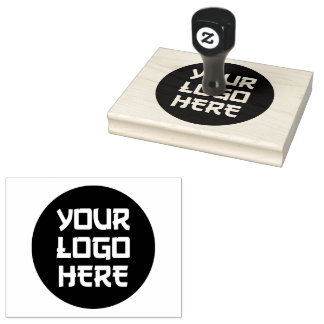 4" x 5" Extra Large | Simple Business Logo Rubber Stamp