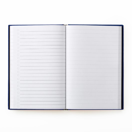 4" x 6" Blue Linen Hardback Planner Journal (Interior)