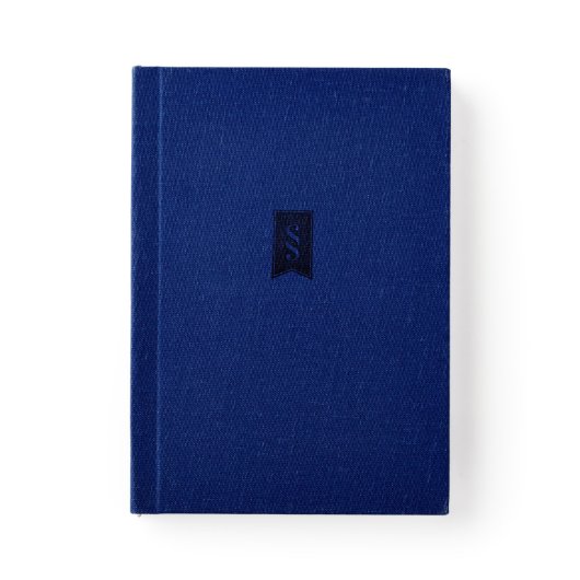 4" x 6" Blue Linen Hardback Planner Journal (Front Cover)