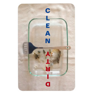 4" x 6" Clean/Dirty Baking Pan Dishwasher Magnet