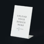 4" x 6" Plastic Pedestal Stand Sign<br><div class="desc">Customize your design in Templett. After you are done editing,  download your file in a JPG format (don't forget to turn on the bleed option). Upload your design here by clicking on the blue "Personalize" button.</div>