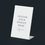 4" x 6" Plastic Pedestal Stand Sign<br><div class="desc">Customize your design in Templett. After you are done editing,  download your file in a JPG format (don't forget to turn on the bleed option). Upload your design here by clicking on the blue "Personalize" button.</div>