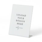 4" x 6" Plastic Pedestal Stand Sign