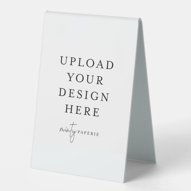 4" x 6" Plastic Table Tent (Front)