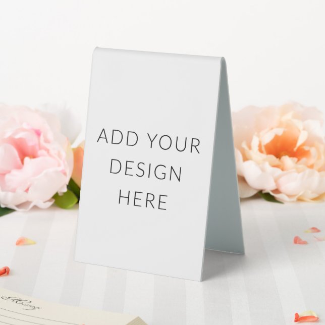 4" x 6" Portrait Table Tent (In SItu (Wedding))