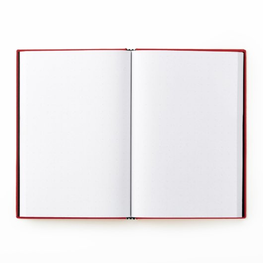 4" x 6" Red Linen Hardback Sketchbook Journal (Interior)